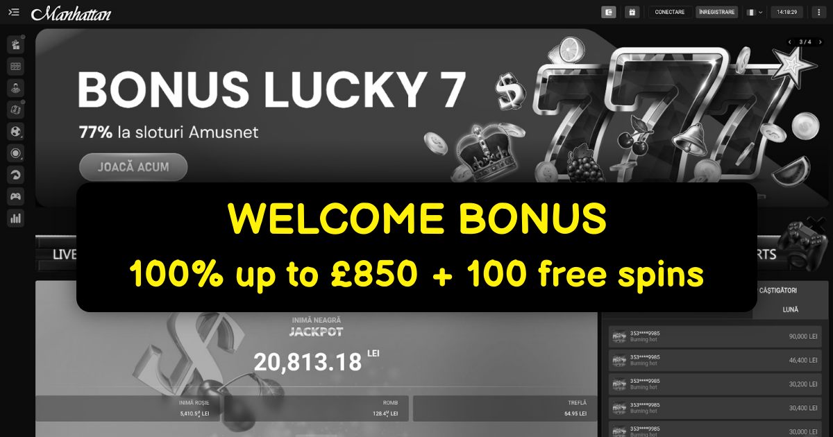 Manhattan Casino UK: Online Slots | £200 Welcome Bonus